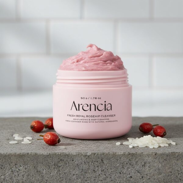 Arencia Limpiador Facial De Arroz Mochi Con Rosa Mosqueta 50 g